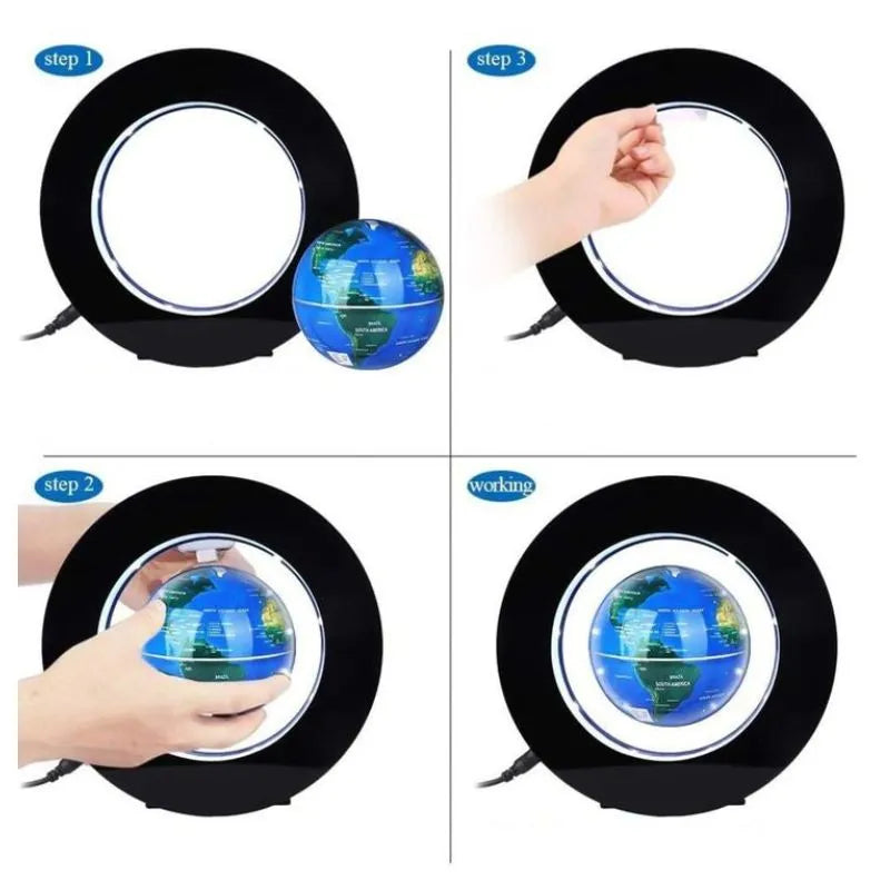 Runder rotierender magnetischer Erdglobus