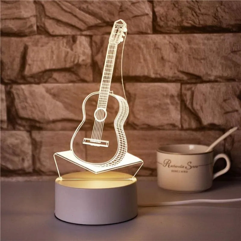 Lampe Guitare 3D