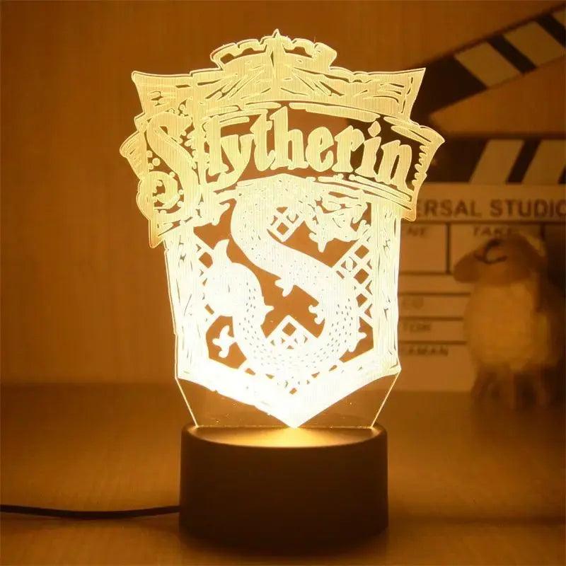 Lampe 3D Harry Potter | Blason Serpentard - Veilleuse de rêve