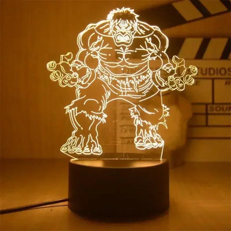 Lampe Led 3D Hulk - Veilleuse de rêve