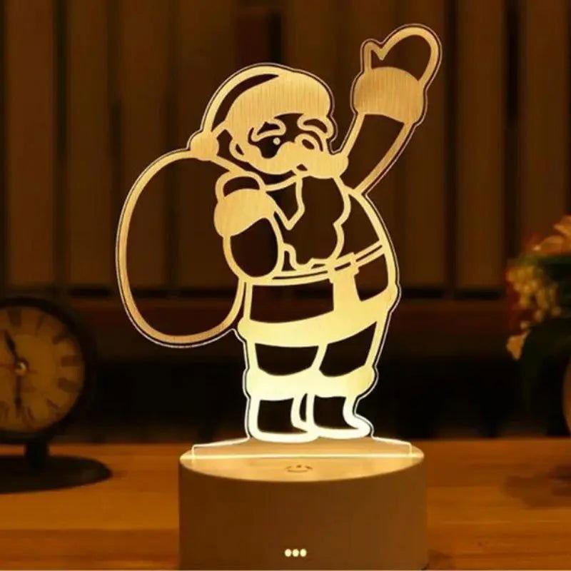 Lampe 3D Pere Noel - Veilleuse de rêve