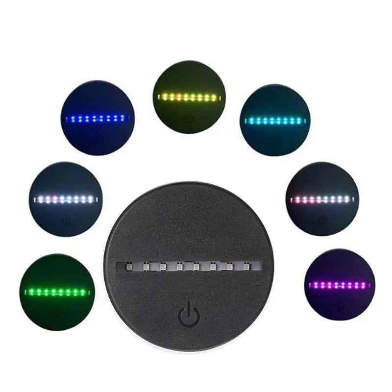 Veilleuse 3D Support 16 Couleurs