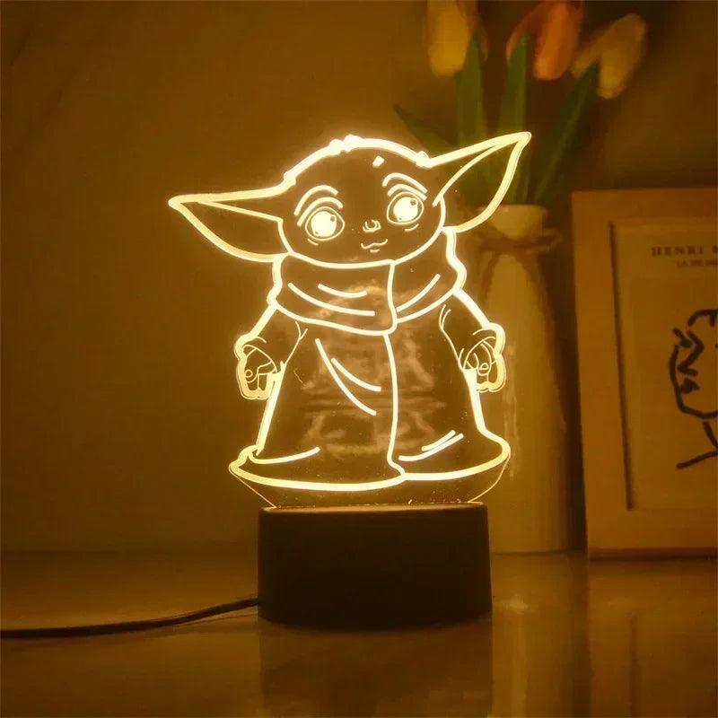Veilleuse Enfant 3D Yoda De Star Wars - Veilleuse de rêve