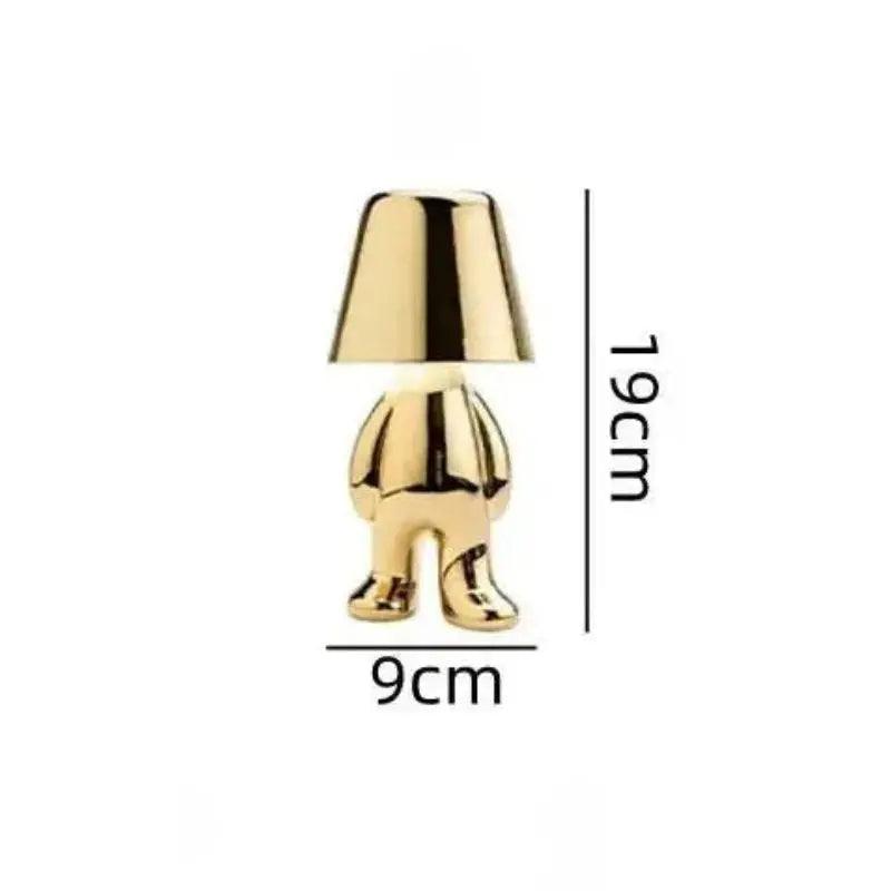 Lampe Chevet Dorée Petit Bonhomme - Veilleuse de rêve