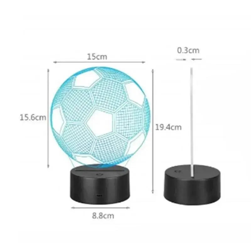 veilleuse football dimension fond blanc