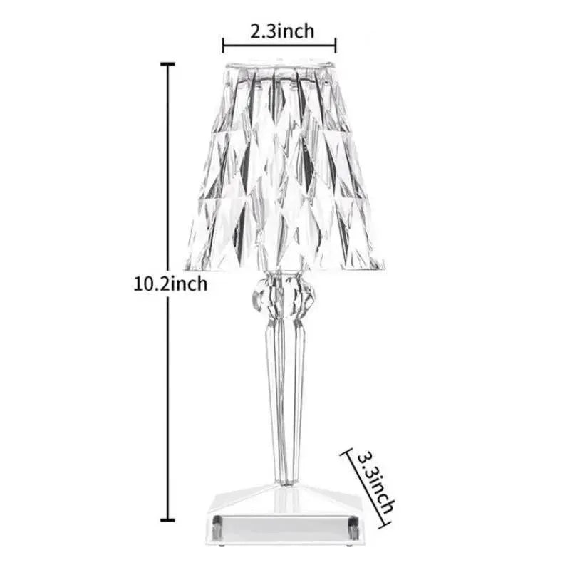 Designer Bedside Lamp | Diamond Touch