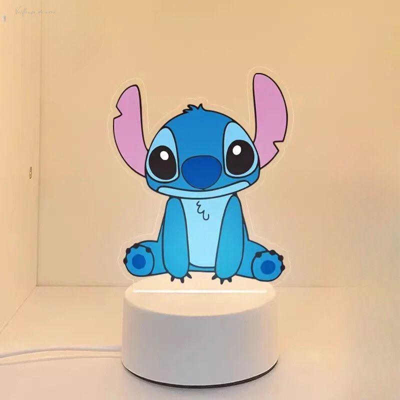Lampe De Chevet Stitch 3D Assis - Veilleuse de rêve