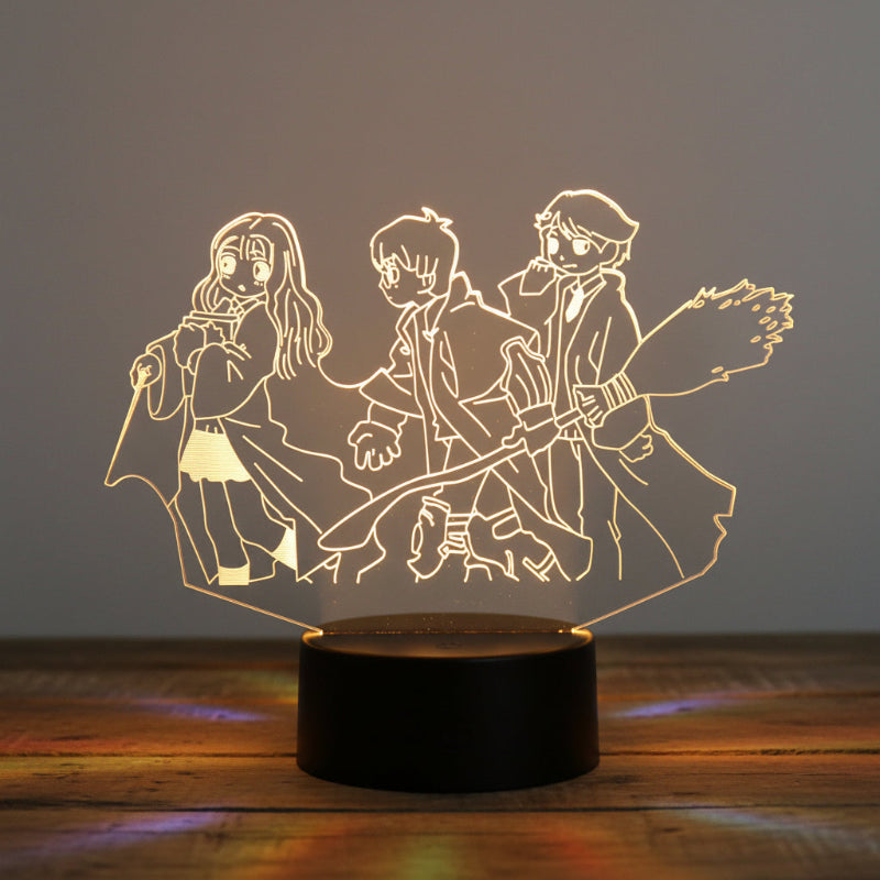 Lampe 3D Harry Potter Et Amies - Veilleuse de rêve