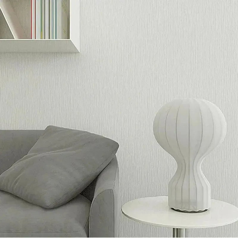 luminaire montgolfière blanc sur table basse