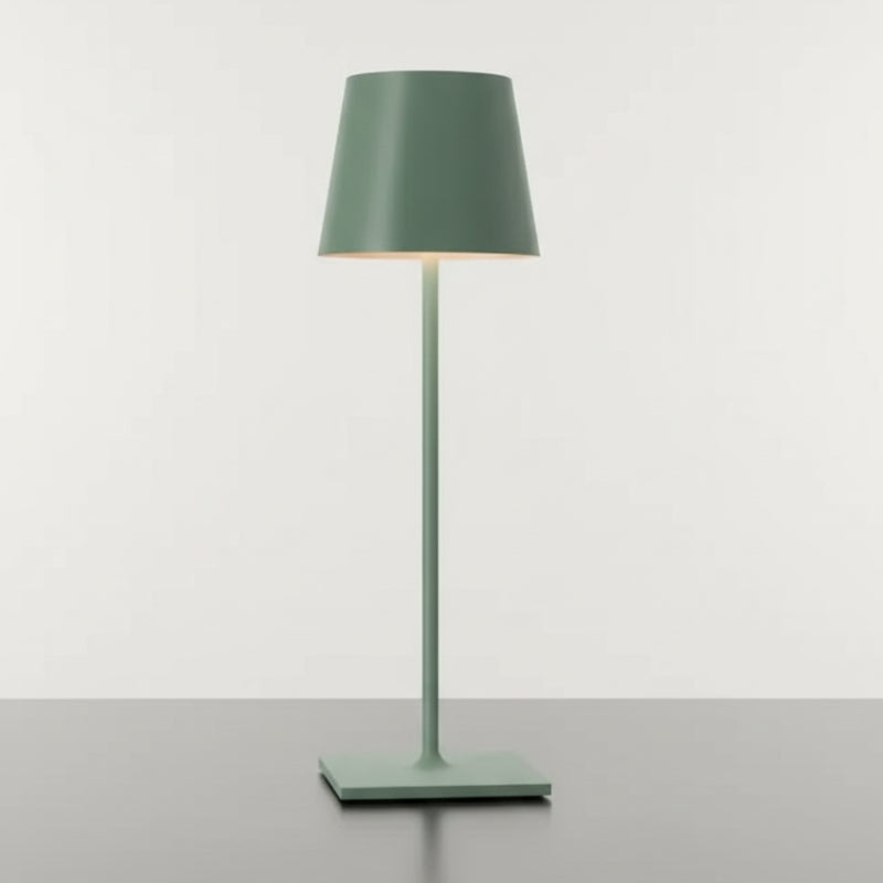 lampe de table sans fil vert fond blanc