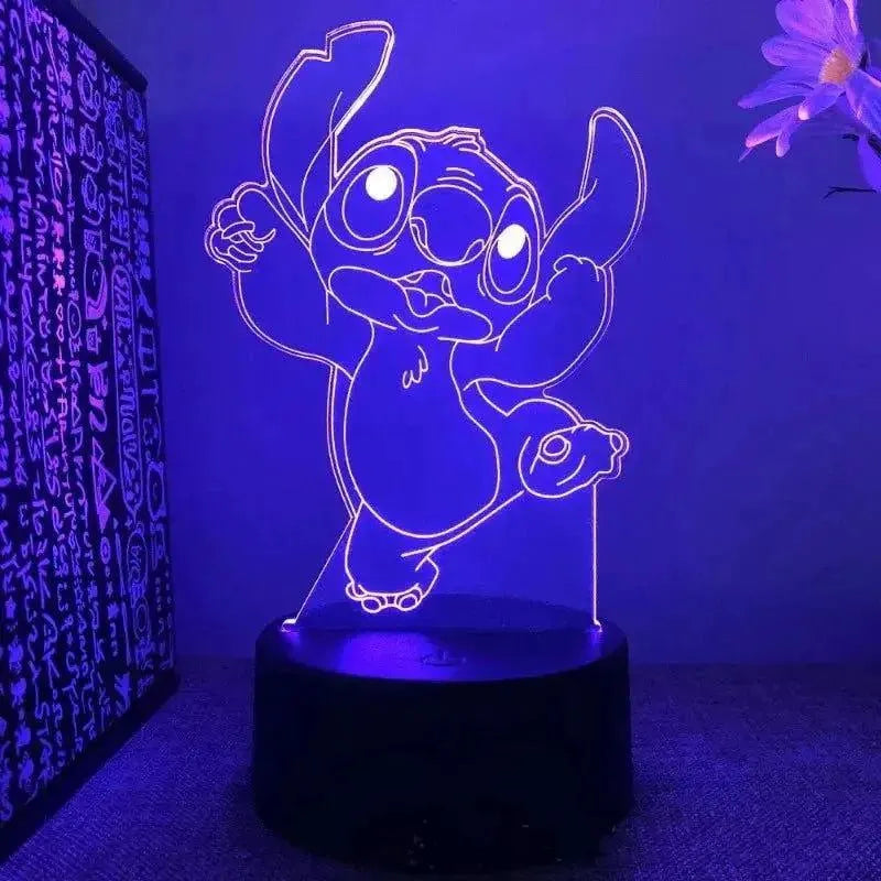 Led Stitch 3D Heureux