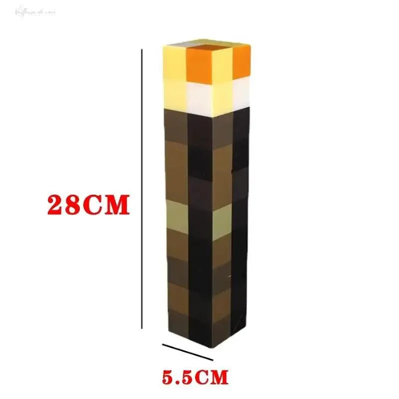 torches Minecraft tailles fond blanc