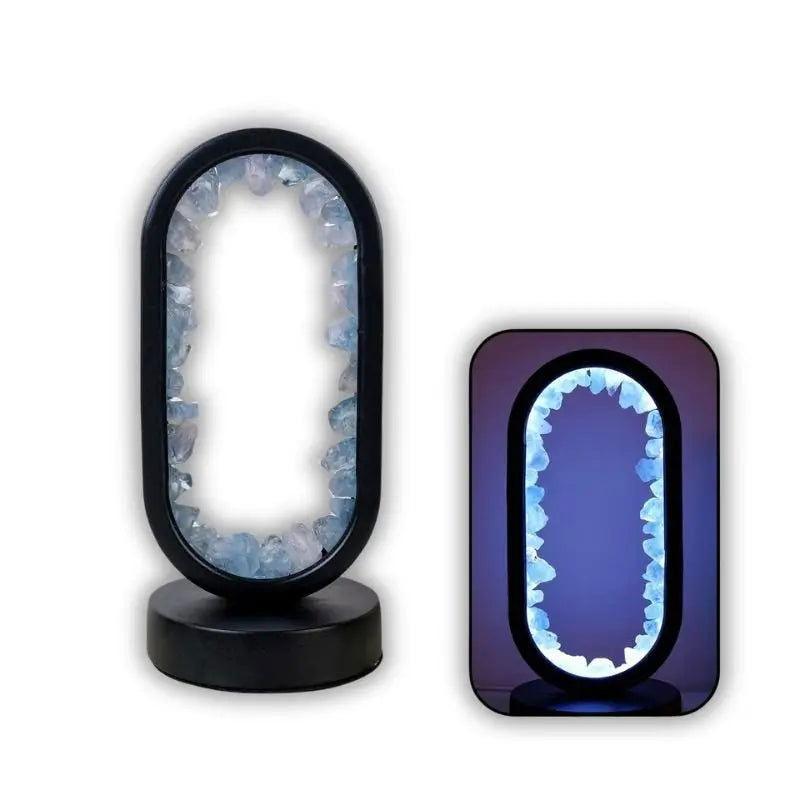 Lampe à Cristaux de Sel Améthyste - Veilleuse de rêve