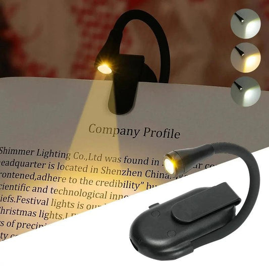 Liseuse Lampe Pince Livre Rechargeable - Veilleuse de rêve