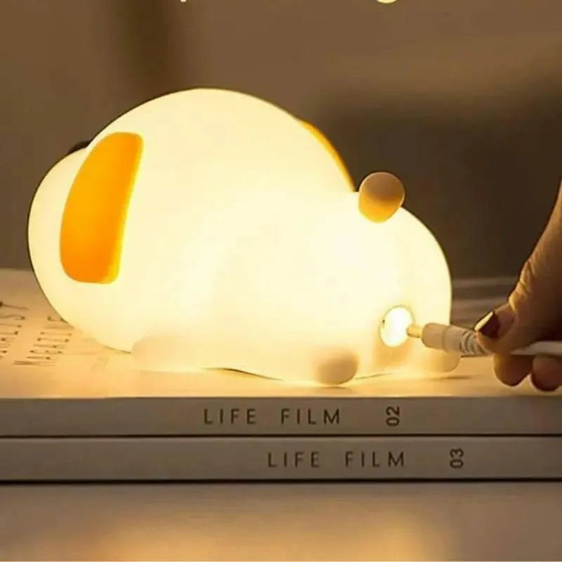 Children's Night Light | LED Touch Silicone Dog