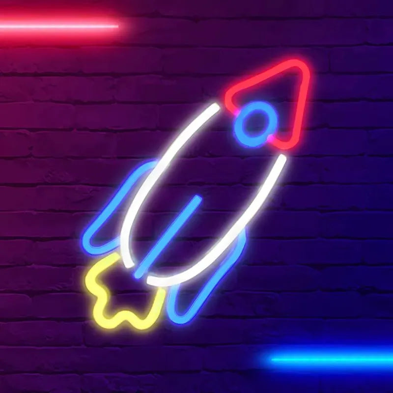 Fusée Neon LED Allumer