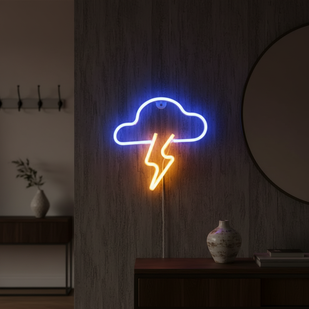 Neon Eclair Nuage Veilleuse de rêve