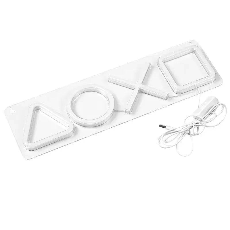 lampe icone playstation fond blanc alimentation