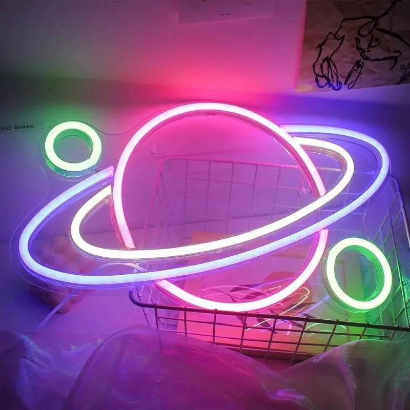 Panneau Lumineux Led Mural Lampe Planete - Veilleuse de rêve