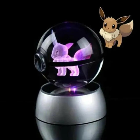Pokeball Lumineuse Cristal Eevee