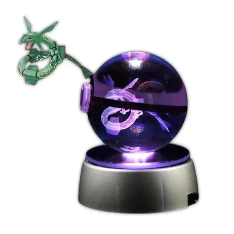 Pokémon - Poké Ball Lumineuse Rayquaza Fond Blanc