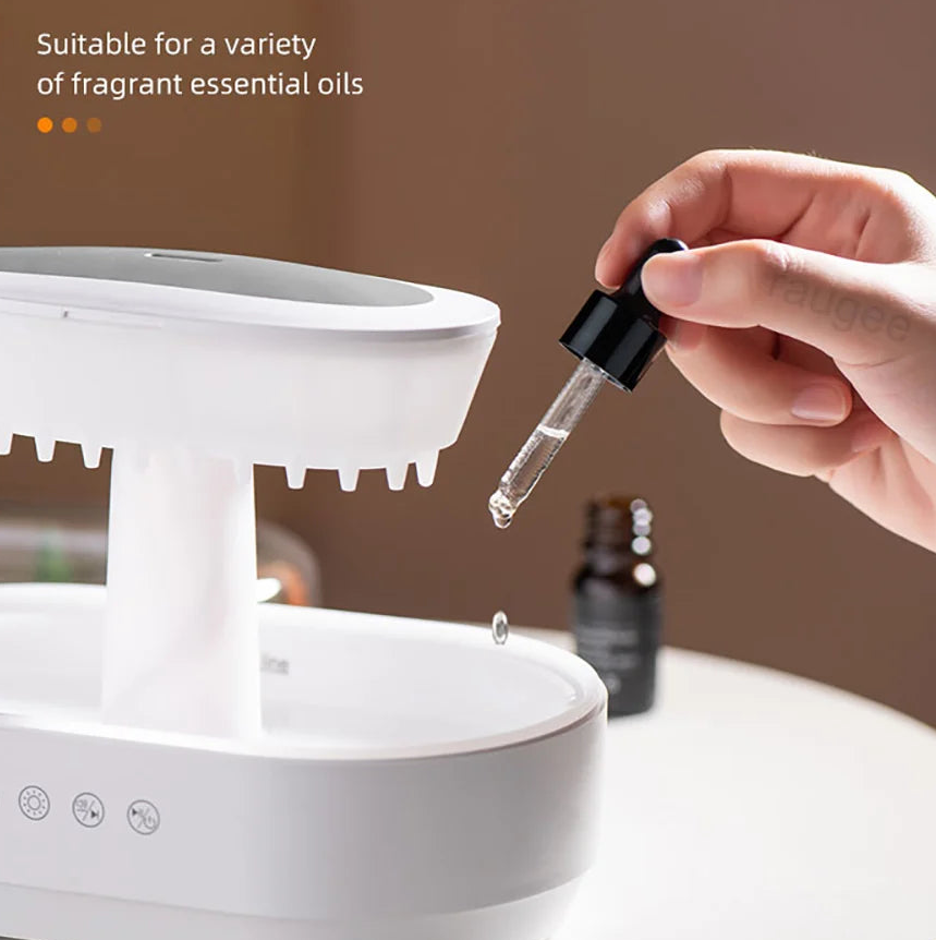 Humidificateur Arbre à Nuage Lumineux 7 Couleurs