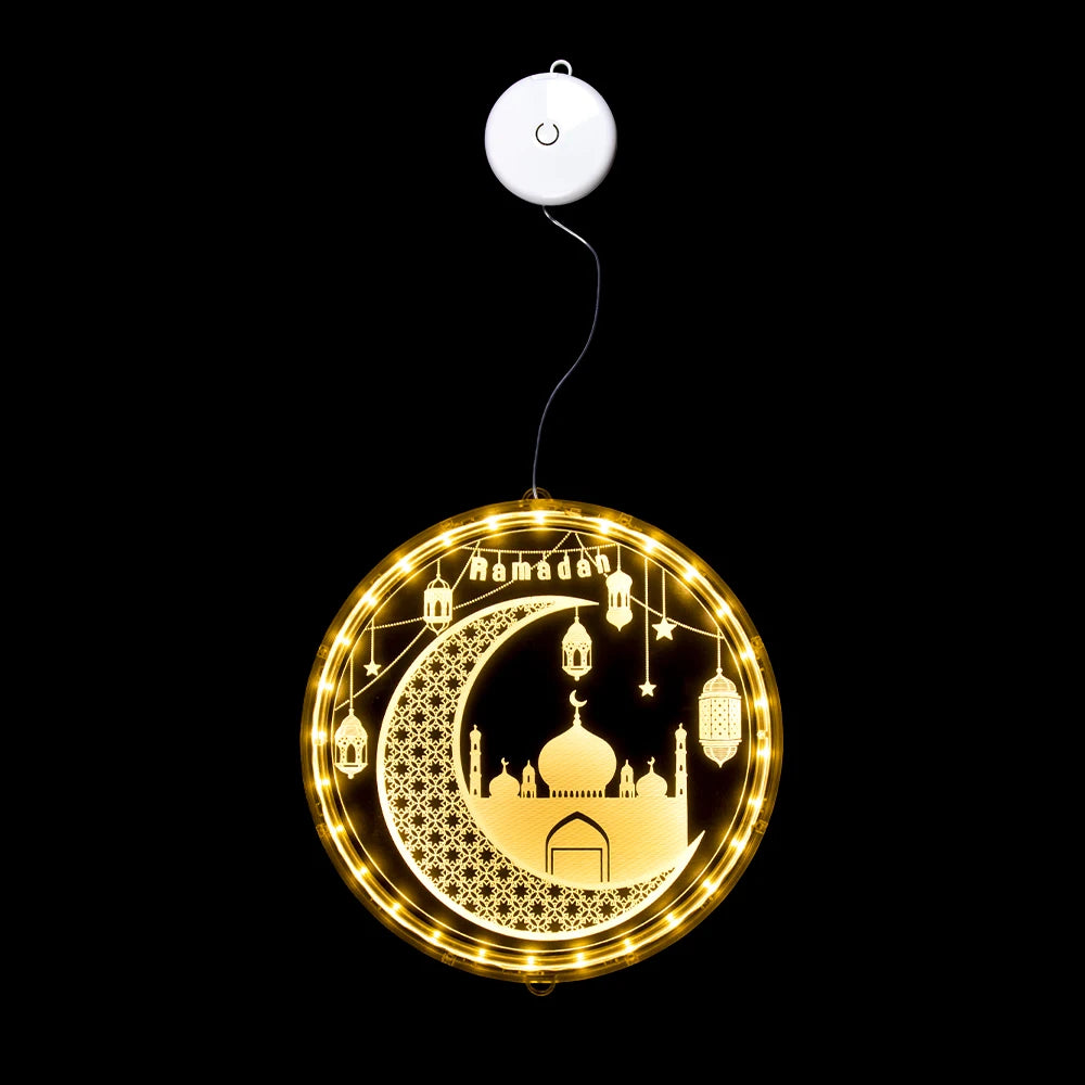 Guirlandes Lumineuses LED Suspendues Fête De L'Aïd Moubarak