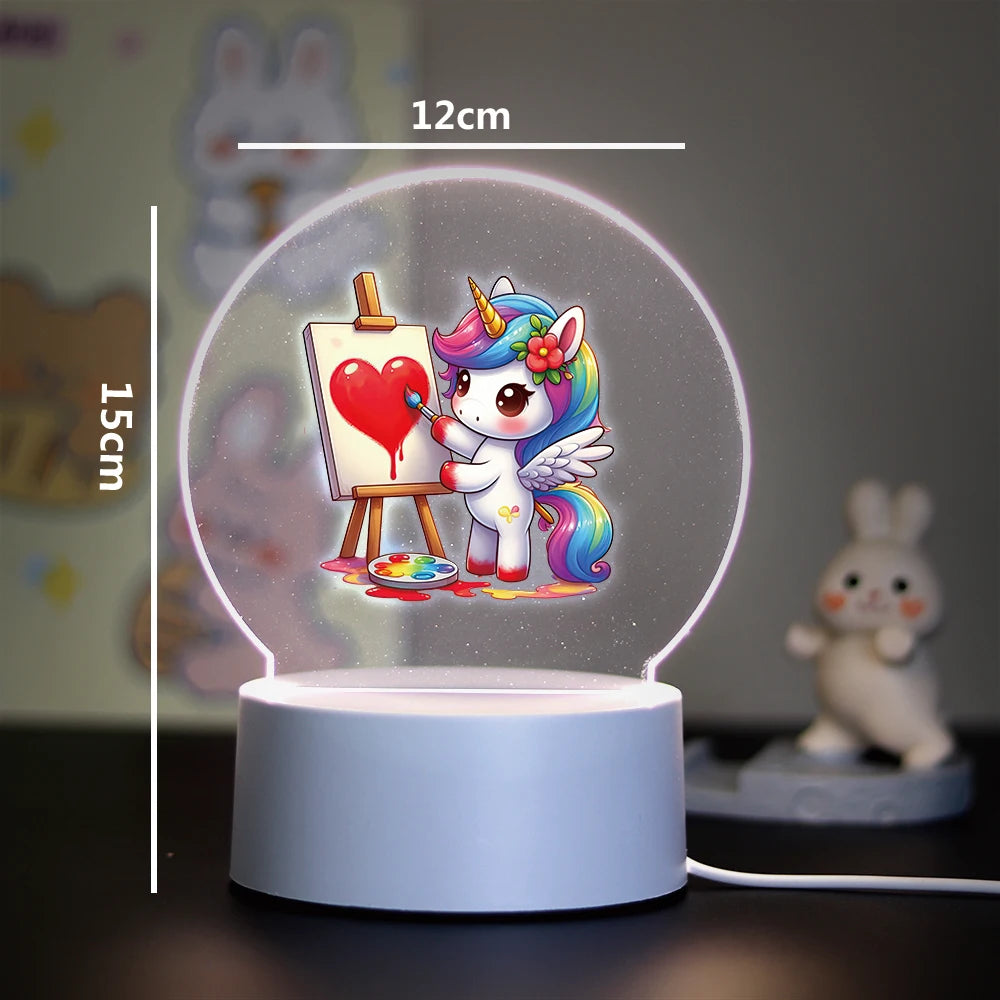 Veilleuse Licorne en 3D