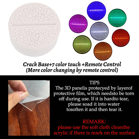 Veilleuse Licorne en 3D