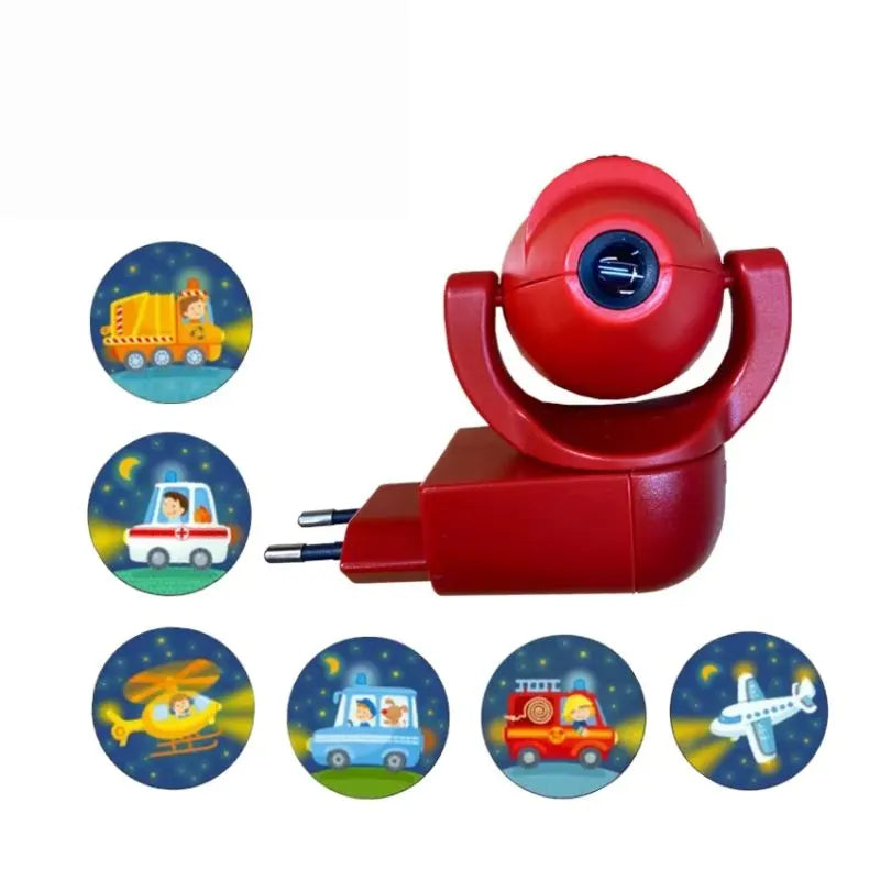 Veilleuse Prise Projection plafond pour bebe rouge véhicule