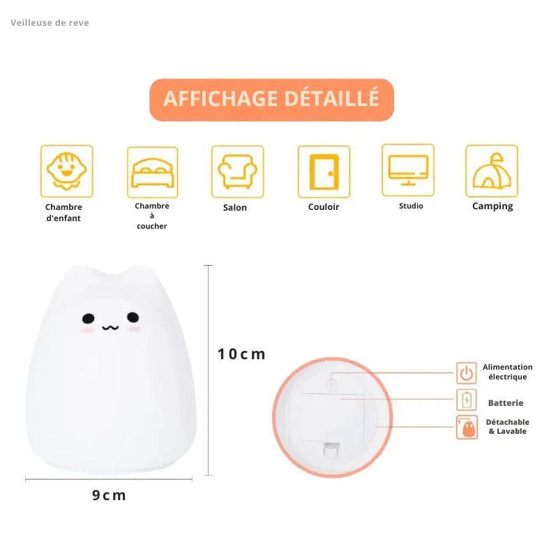 Veilleuse Chat Pour Bébé - Veilleuse de rêve