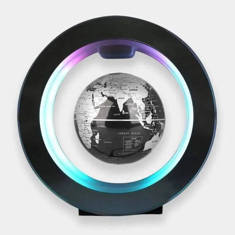 Globe Terrestre Magnétique Tournant Noir