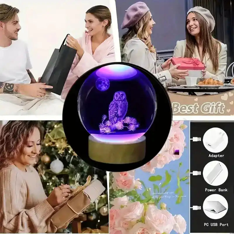 night light hibou chambre enfant cadeau