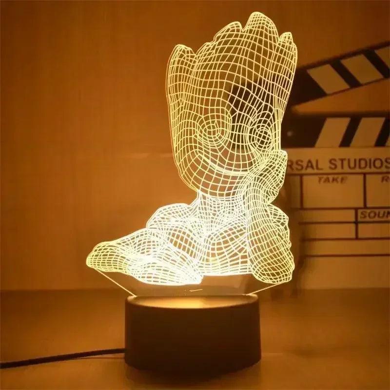 3D Lampe Led Bébé Groot - Veilleuse de rêve 