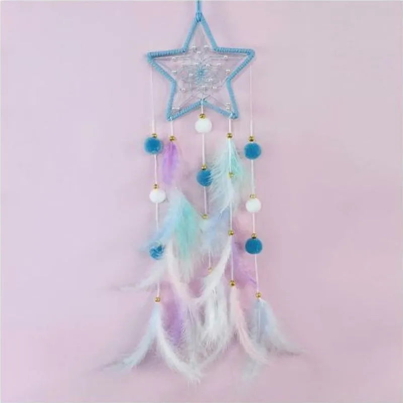 Attrape Reve Etoile Lumineux Bleu