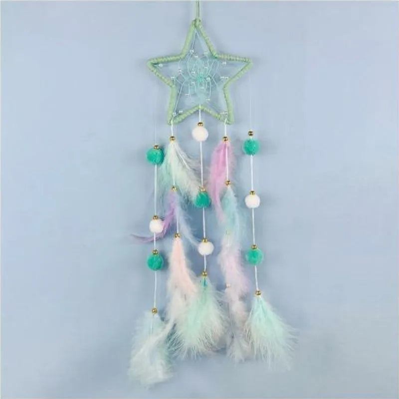 Attrape Reve Etoile Lumineux Vert