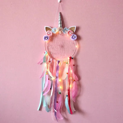 Attrape Rêve Unicorne Lumineux Allumer