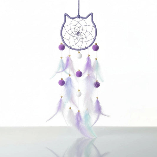Attrape Rêve Maternelle Chat Lumineux