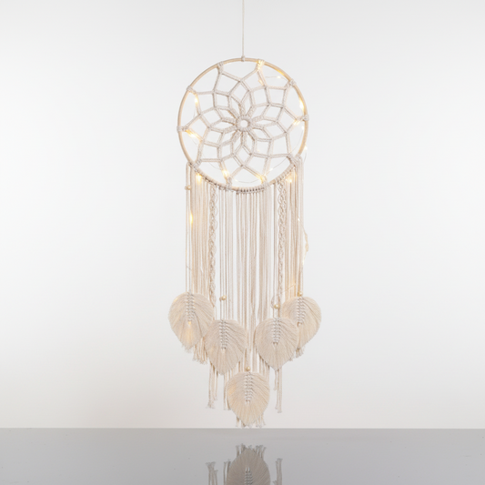 Attrape Rêves Géant En Macramé Lumineux Veilleuse de rêve