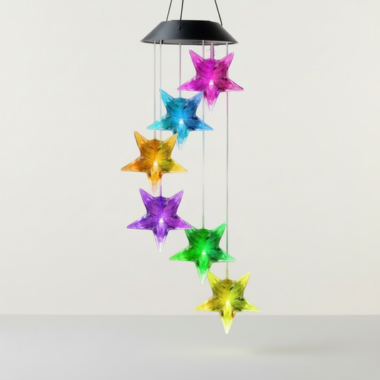 Carillon Lumineux Solaire Étoile Veilleuse de rêve