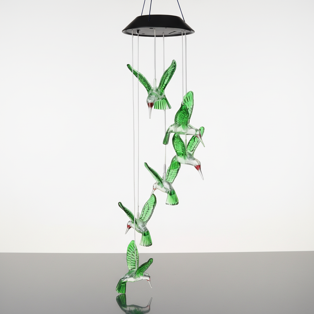 Carillon Solaire Extérieur Oiseaux Veilleuse de rêve