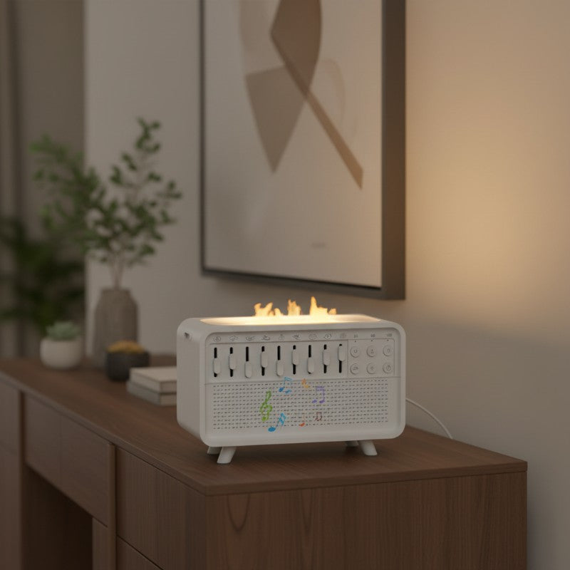 diffuseur bruit blanc bluetooth aromathérapie lumière ambiante zen