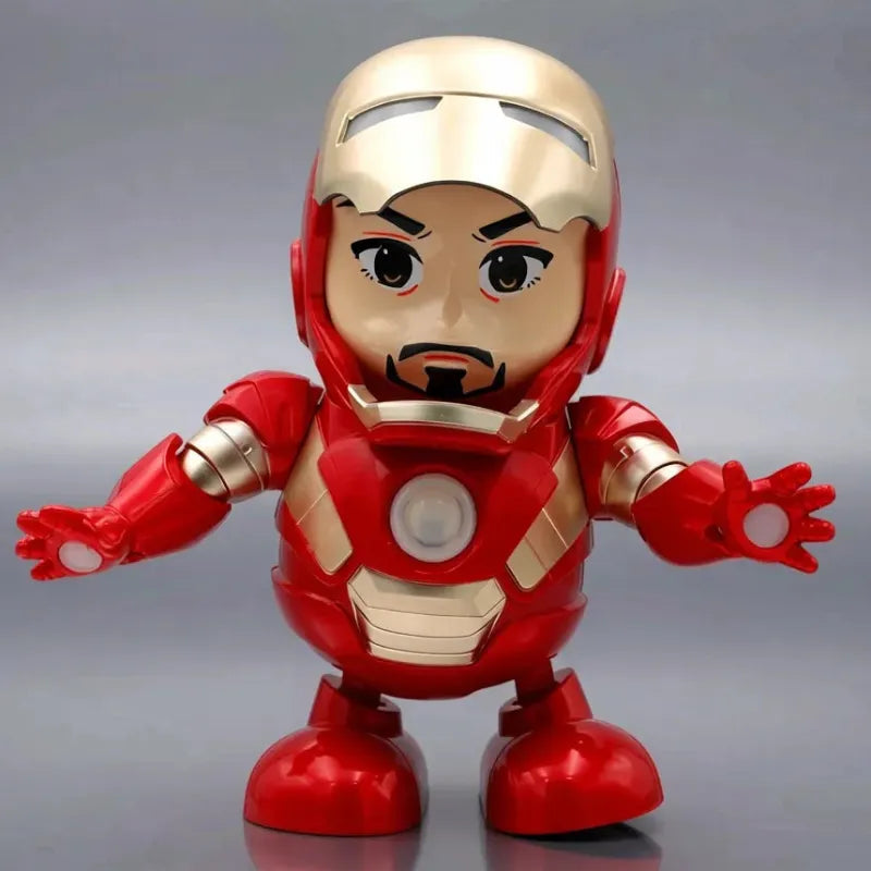 Iron Man robot danseur avec masque relevé