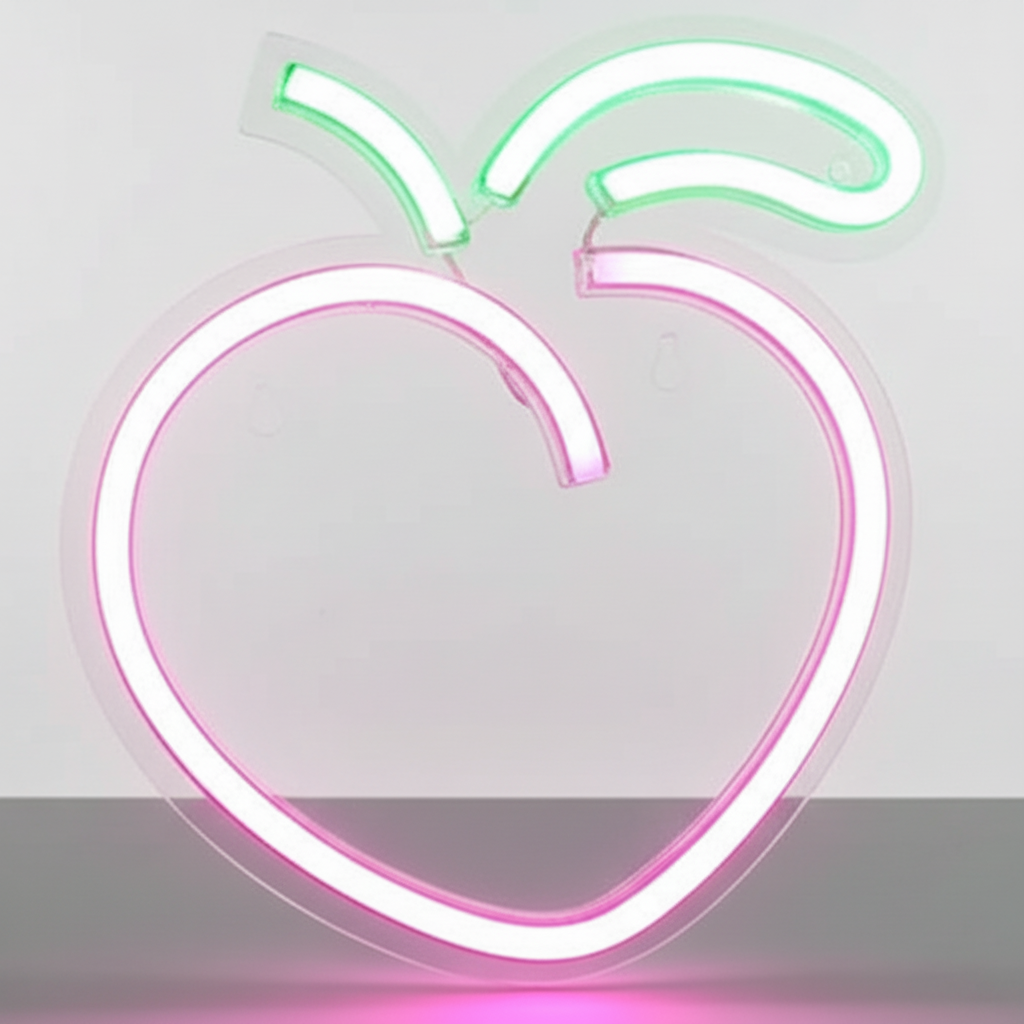 Decoration Neon Murale Pêche