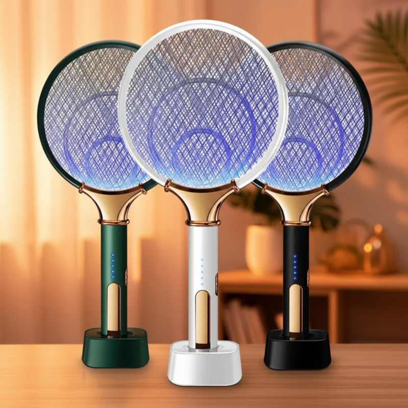 raquette moustique design ergonomique ABS 3 couches maille sécurité