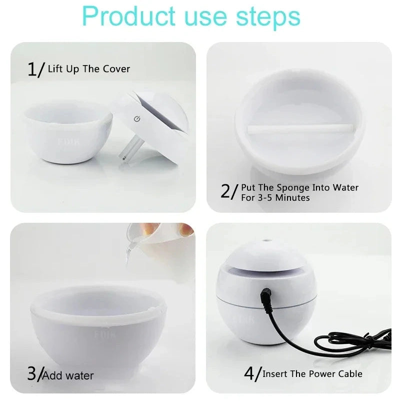 Réservoir du diffuseur huiles essentielles USB nomade rempli d’eau