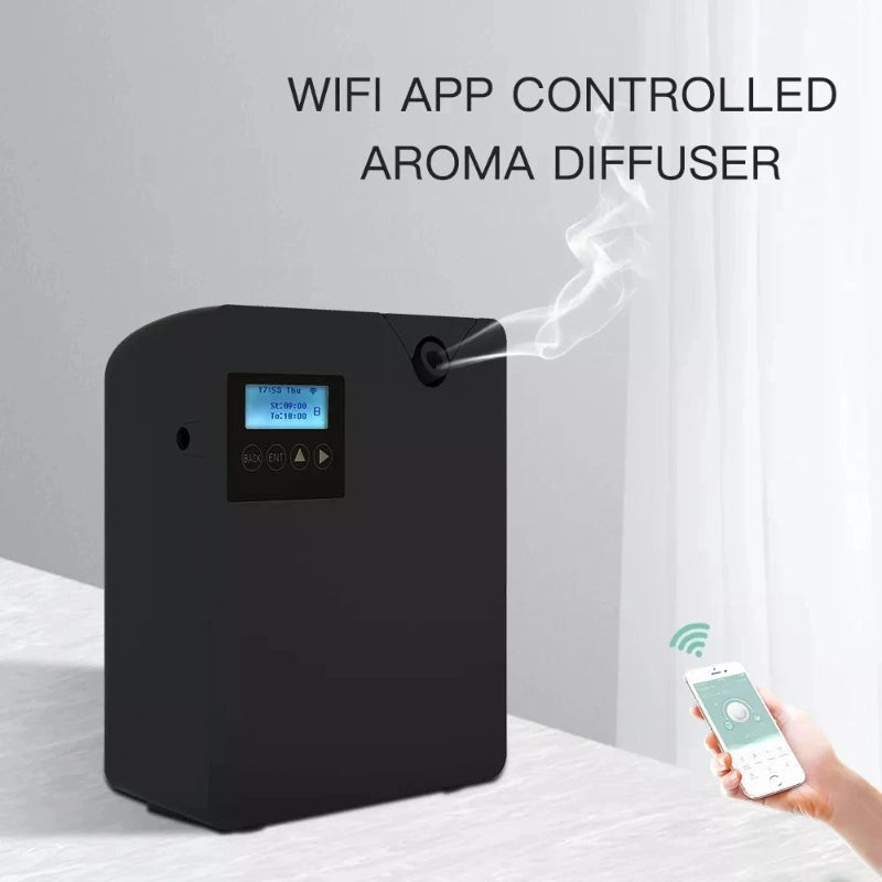 Diffuseur aromathérapie WiFi contrôle app smartphone huiles essentielles