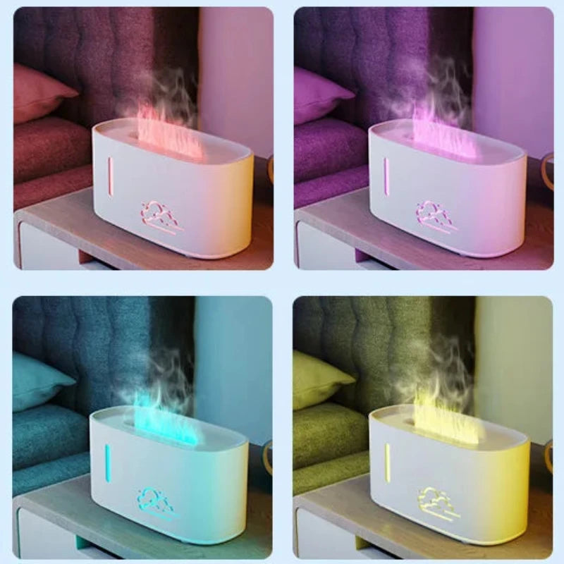 Diffuseur flamme LED 3D avec réservoir parfum