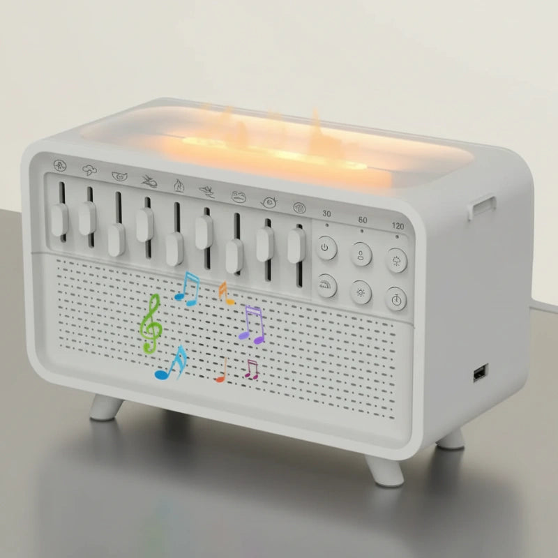 diffuseur bruit blanc bluetooth aromathérapie brume huiles essentielles