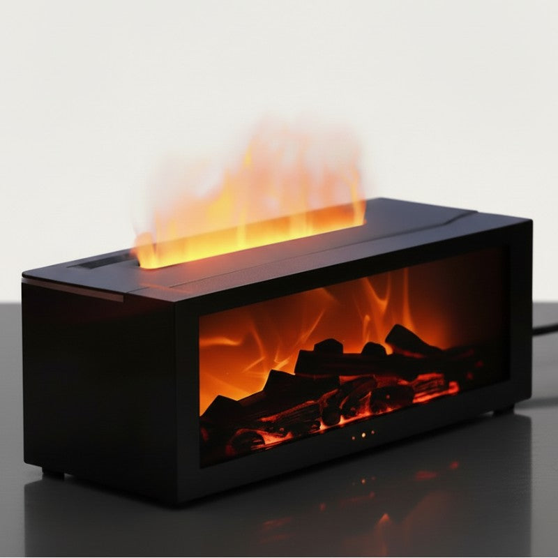 Diffuseur flamme LED feu de cheminée huiles essentielles 150ml